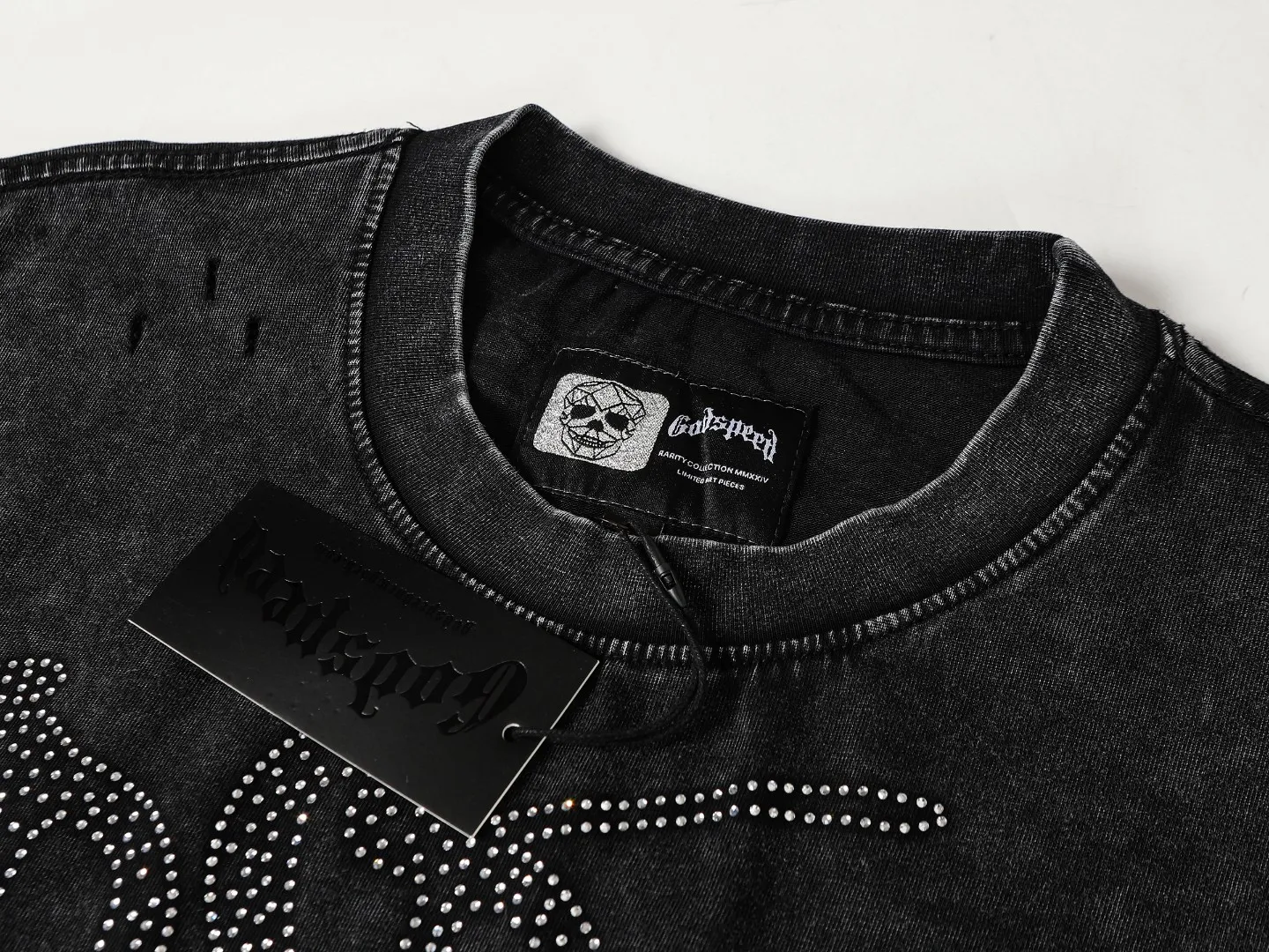 G 6209# Black｜ godspeed（ + ） In Stock Retro T（ ） （fabric）：32 Sizes（size）：S-M-L-XL （colour）： Black 👉